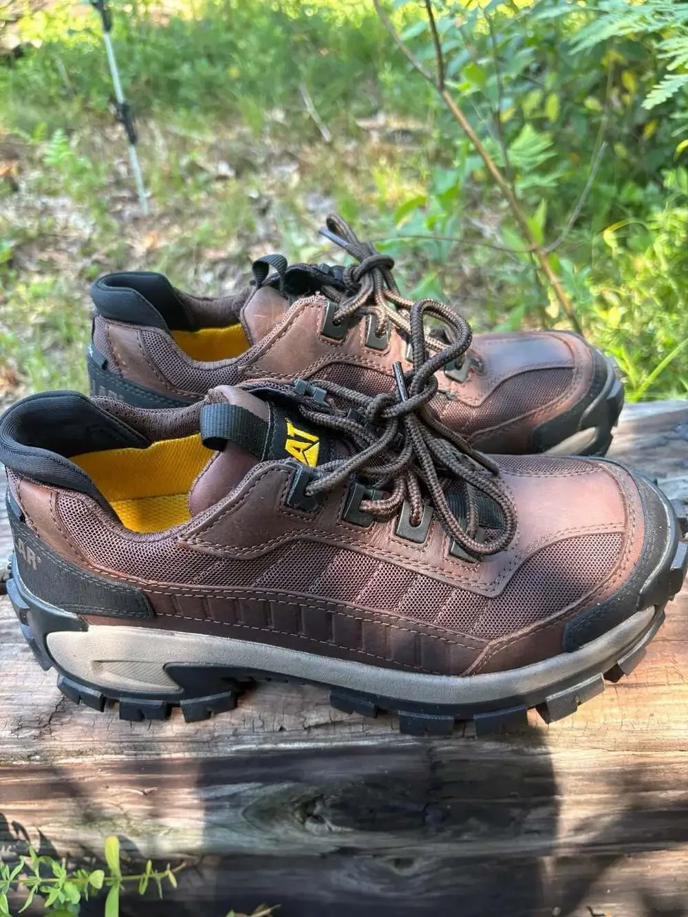 Caterpillar Invader ST EH Steel Toe Work Shoes Brown Men's Size 7.5 Wide